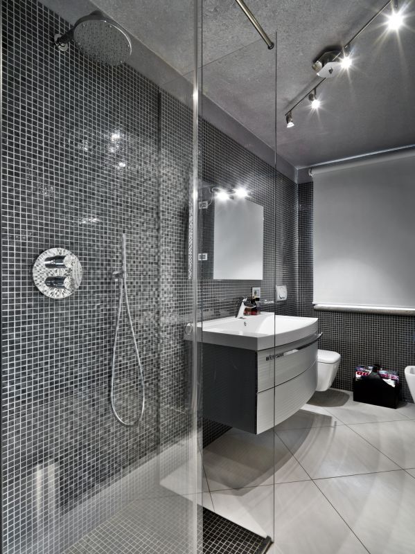 Luxury shower with rain showerhead